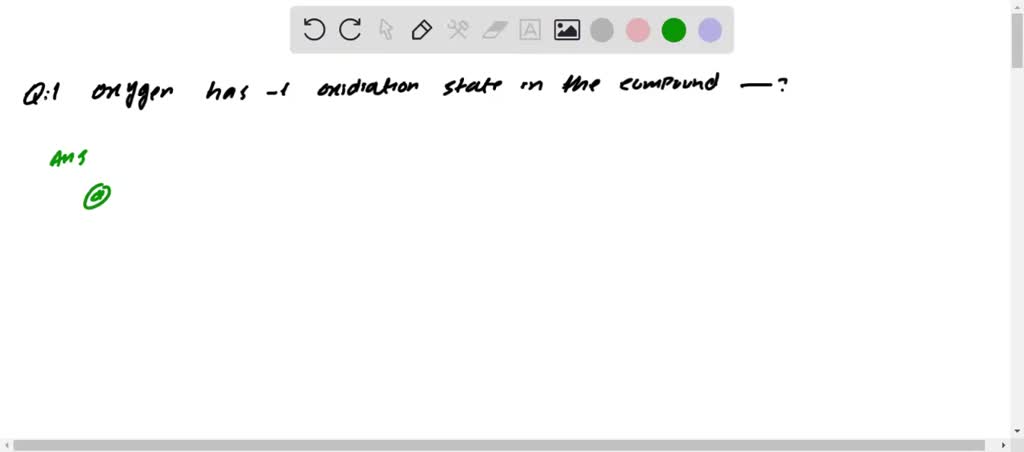 Oxygen has -1 oxidation state in the compound (1) Caro's acid (2 ...