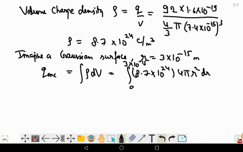 consider-a-uranium-nucleus-to-be-sphere-of-radius-r74-times-10-15-mathrmm-with-a-charge-of-92-e-dist