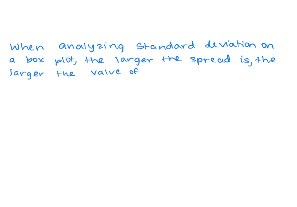 Which Box Plot Likely Has The Data With A Larger Standard Deviation Which box plot likely has the data with a larger standard deviation