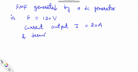 a-direct-current-generator-has-an-emf-of-120-mathrmv-that-is-its-terminal-voltage-is-120-mathrmv-whe