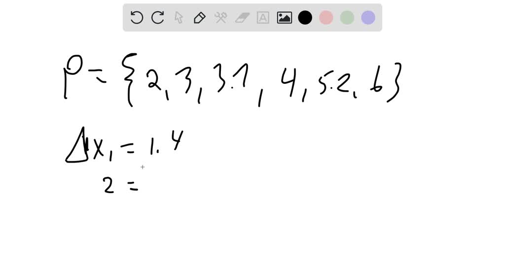 solved-the-given-numbers-determine-a-partition-p-of-an-interval-a