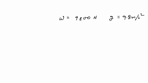 a-cubic-meter-of-water-at-room-temperature-has-a-weight-of-9800-mathrmn-at-a-location-where-g980-m-2