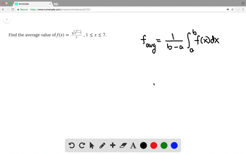 find-the-average-value-of-fx-fracsqrtx2-1x-1-le-x-le-7