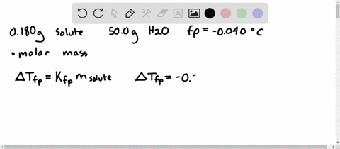 an-aqueous-solution-contains-0180-mathrmg-of-an-unknown-nonionic-solute-in-500-mathrmg-of-water-the-