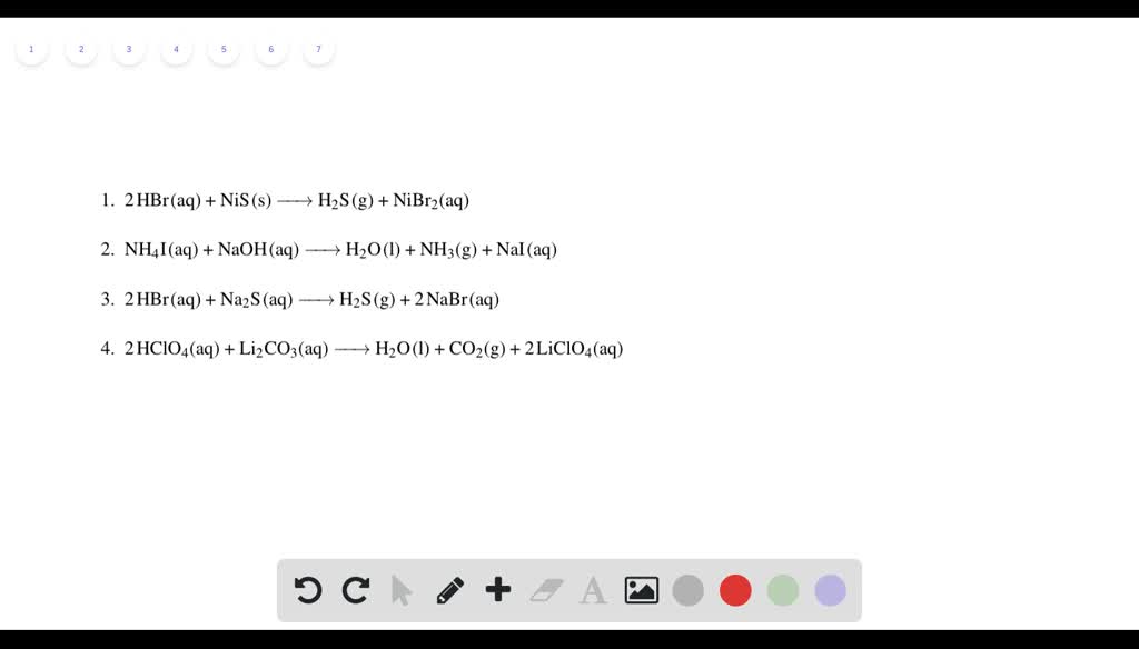 and balance each gasevolution equation. a. HBr(a q