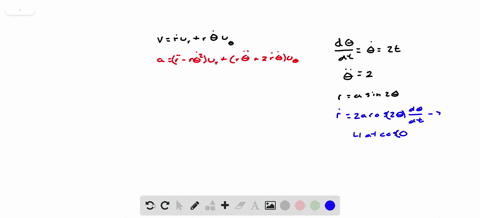 find-the-velocity-and-acceleration-vectors-in-terms-of-mathbfu_r-and-mathbfu_q-ra-sin-2-theta-quad-t