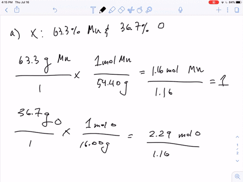 a-compound-x-contains-633-percent-manganese-mathrmmn-and-367-percent-o-by-mass-when-x-is-heated-oxyg