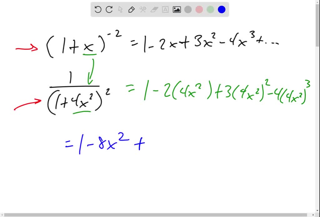 SOLVED:Use properties of power series, substitution, and factoring of ...