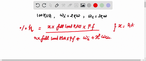 a-100-mathrmkva-transformer-has-iron-loss-of-2-mathrmkw-and-full-load-copper-loss-of-1-mathrmkw-calc