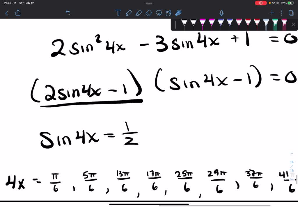 SOLVED 4sin 2 x 2cos 2 x 3 0 SOLVED 4sin 2 x 2cos 2 x 3 0