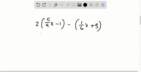 simplify-the-algebraic-expression-2leftfrac56-x-1right-leftfrac16-x3right
