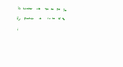 select-the-incorrect-matching-for-component-percentage-in-living-cell-a-water-70-to-90-b-proteins-10