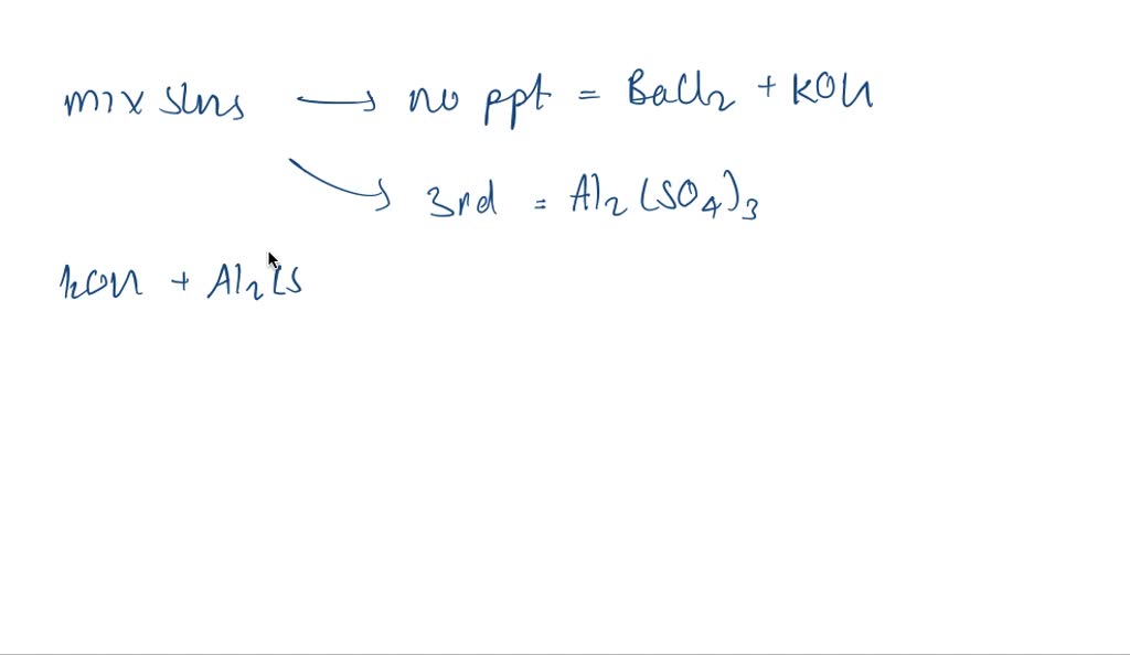 SOLVEDThe following solid substances are in separate but unlabeled