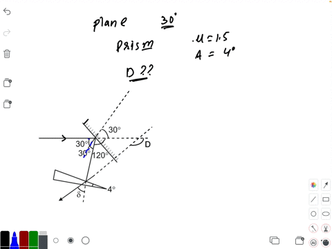 a-ray-of-light-strikes-a-plane-mirror-at-an-angle-of-30circ-as-shown-in-the-figure-after-reflection-