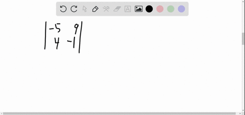 evaluate-each-determinant-see-example-1-leftbeginarrayrr-5-9-4-1-endarrayright