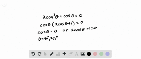 solve-each-equation-for-all-values-of-theta-2-cos-2-thetacos-theta0