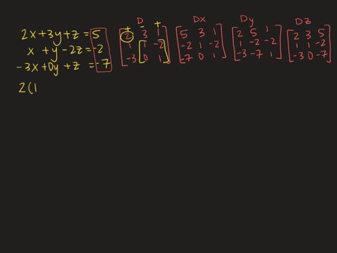 use-cramers-rule-to-solve-each-system-leftbeginaligned-2-x3-yz-5-xy-2-z-2-3-x-z-7-endalignedright