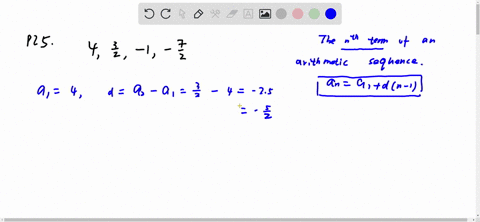 find-a-formula-for-a-for-the-arithmetic-sequence-4-frac32-1-frac72-ldots