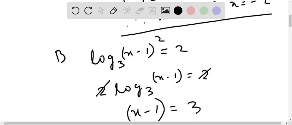 solved-fill-in-the-reason-for-each-step-in-the-following-two-solutions-solve-log3-x-1-2-2