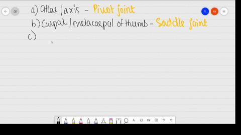 name-the-type-of-joint-between-the-following-a-atlasaxis-b-carpalmetacarpal-of-thumb-c-between-phala