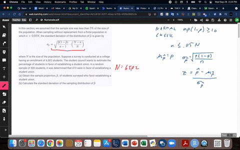 in-this-section-we-assumed-that-the-sample-size-was-less-than-5-of-the-size-of-the-population-when-s