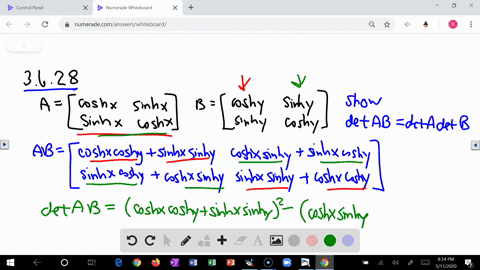 verify-property-p9-for-the-matrices-aleftbeginarrayllcosh-x-sinh-x-sinh-x-cosh-xendarrayright-and-bl