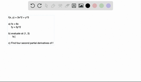 let-fx-y3-x2y3-a-compute-f_x-and-f_y-b-evaluate-each-derivative-at-13-c-find-the-four-second-partial