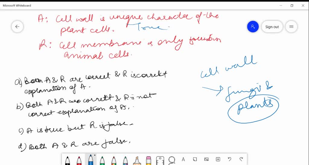 SOLVED:Assertion: Cell wall is unique character of the plant cells Reason: Cell  membrane is only found in animal cells.