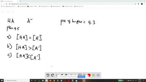 a-buffer-contains-a-weak-acid-ha-and-its-conjugate-base-the-weak-acid-has-a-mathrmpk_a-of-45-and-the