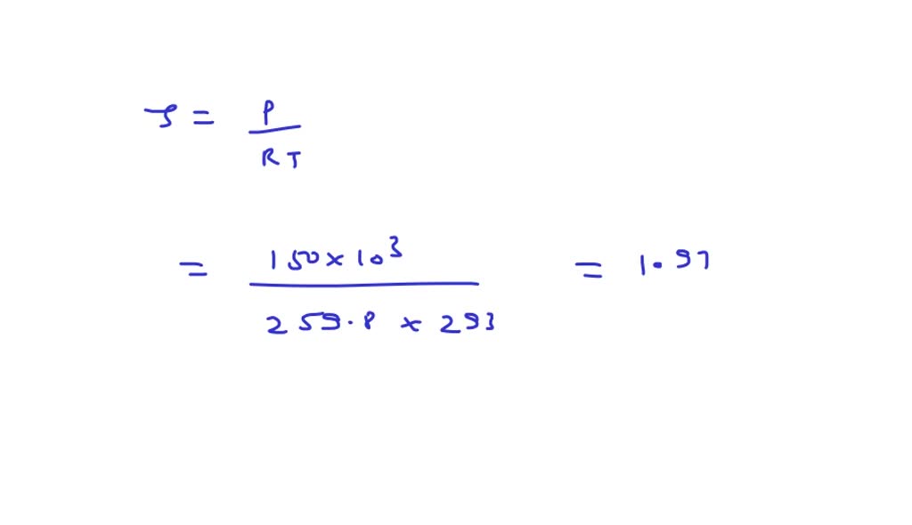 The kinematic viscosity of oxygen at 20^∘ C and a pressure of 150 kPa