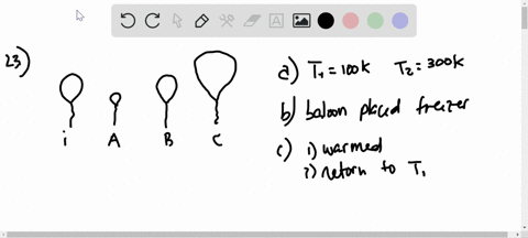 select-the-diagram-that-shows-the-final-volume-of-a-balloon-when-the-following-changes-are-made-at-c