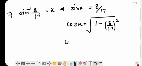 sin-1-frac817sin-1-frac35tan-1-frac7736