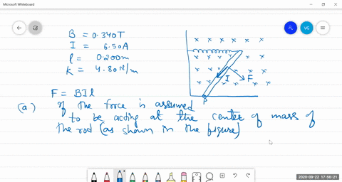 a-thin-uniform-rod-with-negligible-mass-and-length-0200-mathrmm-is-attached-to-the-floor-by-a-fricti