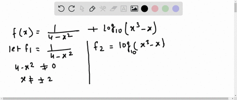 the-domain-of-the-definition-of-the-function-fxfrac14-x2log-_10leftx3-xright-is-a-10-cup12-cup3-inft