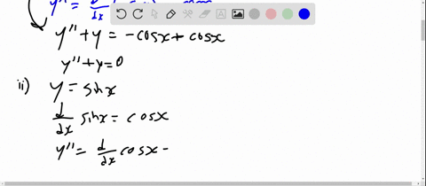 a-show-that-ycos-x-and-ysin-x-are-solutions-of-the-equation-yprime-primey0-b-show-that-ya-sin-xb-cos