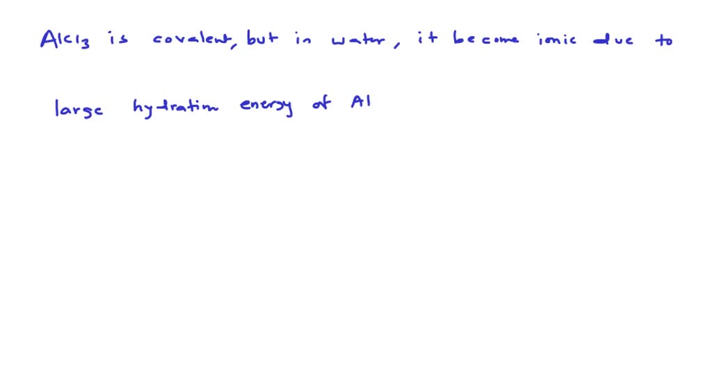 Solved:alcl3 Achieves Stability By Forming A Dimer. In Trivalent State 