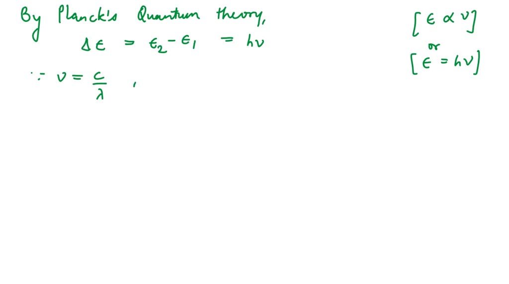 SOLVED:The wavelength of a spectral line for an electronic transition ...