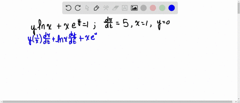 assume-x-and-y-are-functions-of-t-evaluate-d-y-d-t-for-each-of-the-following-y-ln-xx-ey1-quad-frac-2