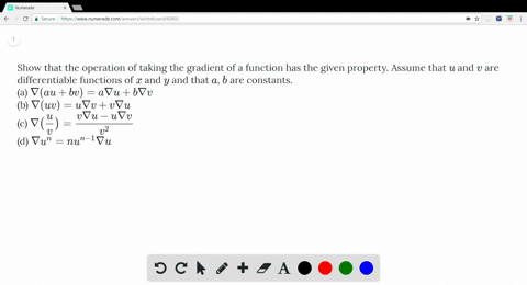 Solved Show That The Operation Of Taking The Grad