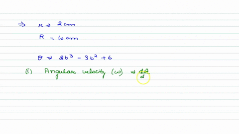 the-angular-position-theta-of-any-point-p-situated-at-a-distanee-r2-mathrmcm-from-the-axis-of-rotati