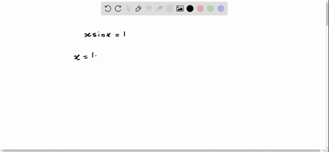 solve-using-a-calculator-finding-all-solutions-in-02-pi-x-sin-x1