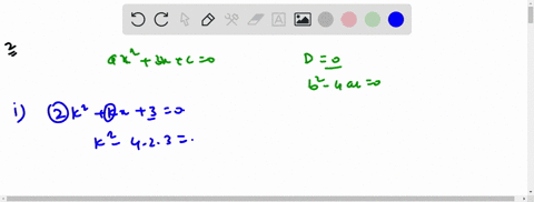 find-the-values-of-k-for-each-of-the-following-quadratic-equations-so-that-they-have-two-equal-roots