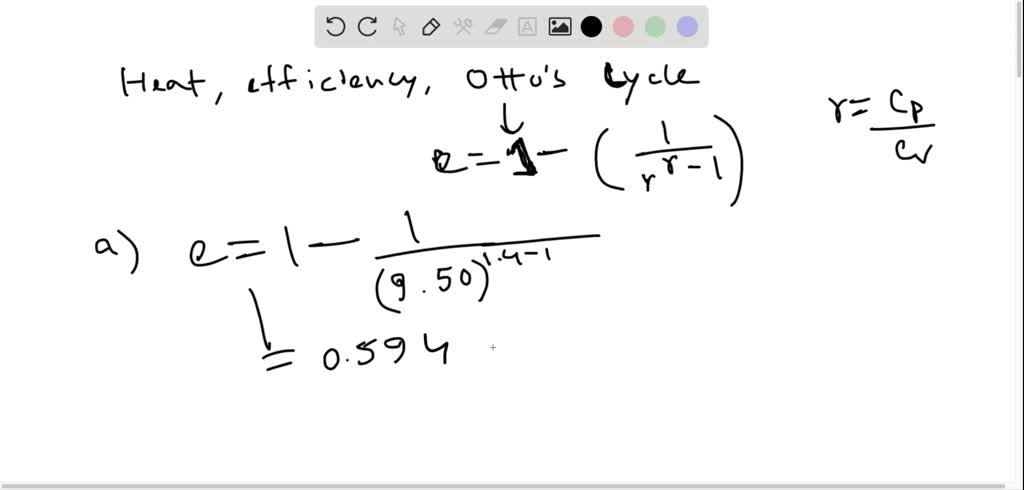 Calculate the theoretical efficiency for an Otto-cycl… - SolvedLib