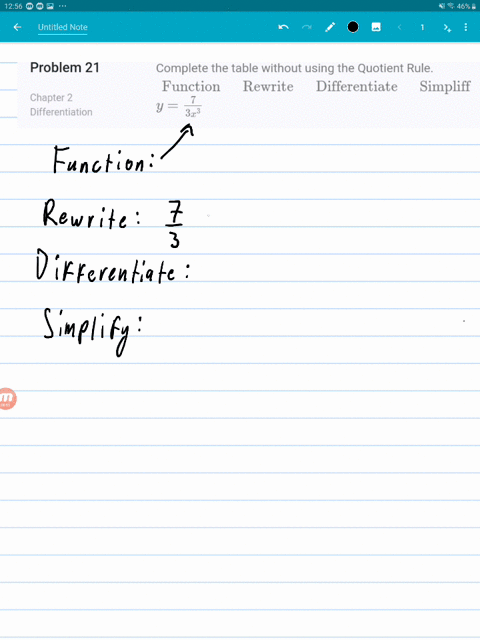 complete-the-table-without-using-the-quotient-rule-beginarraylllltext-function-text-rewrite-text-d-2