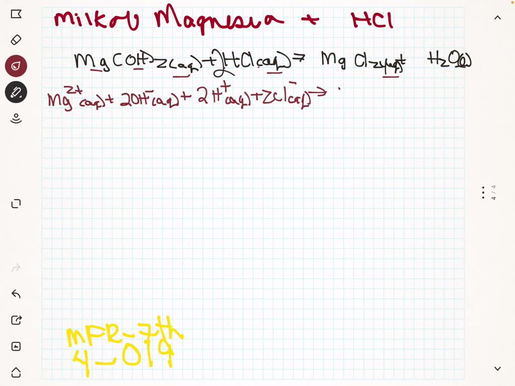 SOLVEDMilk of magnesia (active ingredient magnesium hydroxide) is