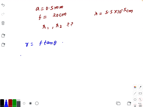 the-fraunhofer-diffraction-pattern-of-a-circular-aperture-of-radius-05-mathrmmm-is-observed-on-the-2