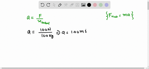 one-hundred-equal-masses-m10-mathrmkg-are-joined-by-strings-as-shown-in-figure-522-the-first-mass-is