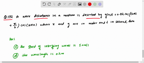a-wave-disturbance-in-a-medium-is-described-by-yx-t002-cos-left50-pi-tfracpi2right-cos-10-pi-x-whe-4