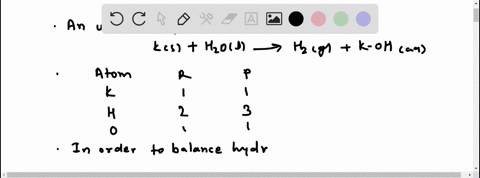 balance-the-equation-for-the-reaction-of-potassium-with-water-mathrmksmathrmh_2-mathrmol-rightarrow-