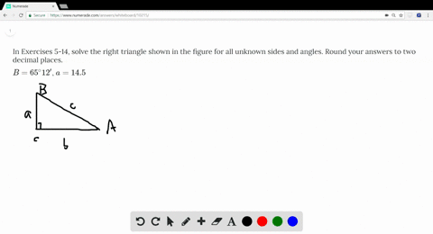 in-exercises-5-14-solve-the-right-triangle-shown-in-the-figure-for-all-unknown-sides-and-angles-r-10
